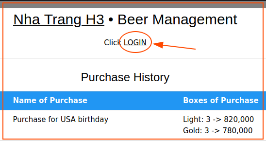 Beer login